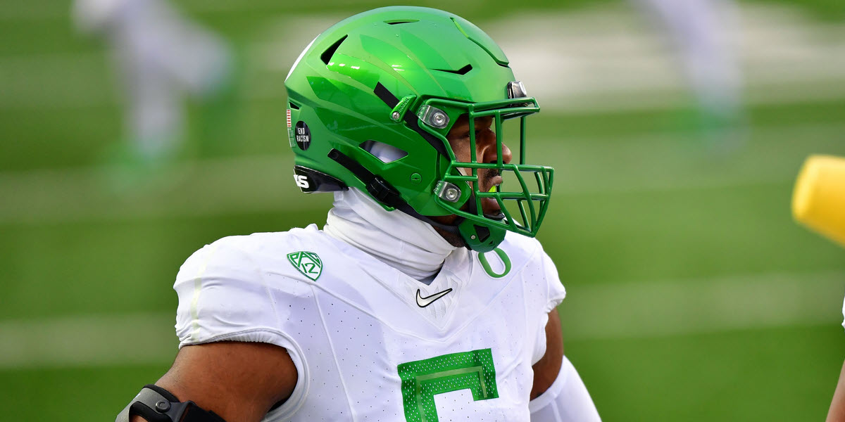 Detroit Lions' Penei Sewell: Oregon's Kayvon Thibodeaux 'has it all'