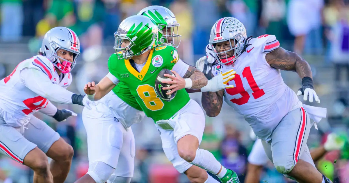 Oregon Football - Dillon Gabriel vs Ohio State - FishDuck.com in Eugene, OR