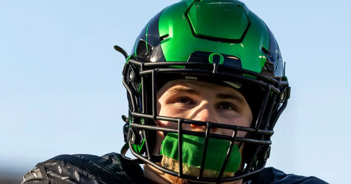Ducks linebacker Bryce Boettcher will face the Huskies for the final time of his career with the Ducks this Saturday in Montlake. Photo by Max Unkrich
