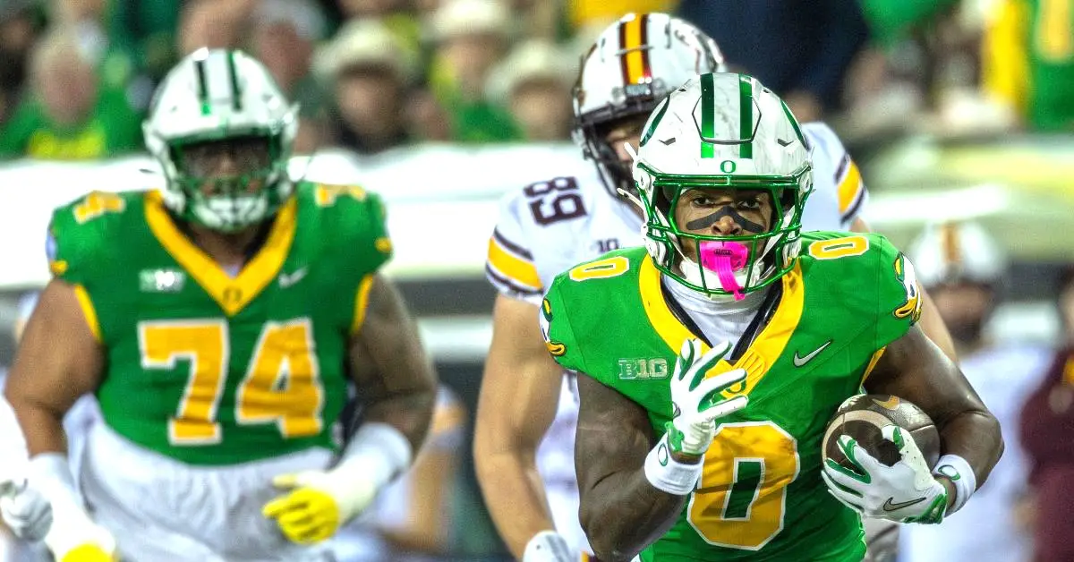 Oregon running back Jordon Davison